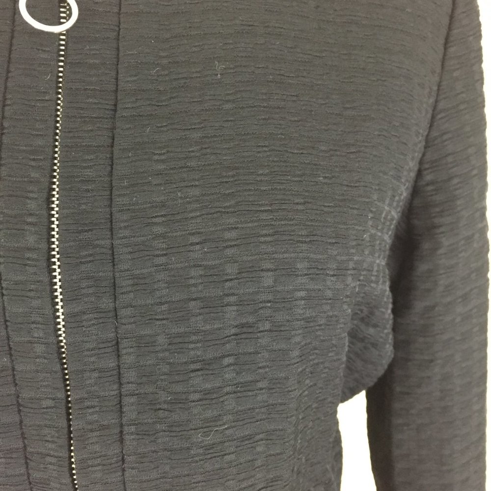 Maje Textured Fabric Elastic Waist Zip Up Jacket - image 7